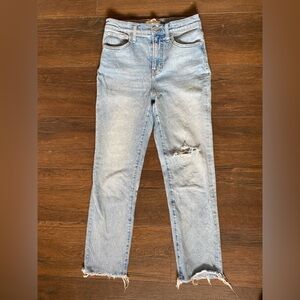Madewell The Perfect Vintage Jean Light Blue Distressed Women’s Jeans